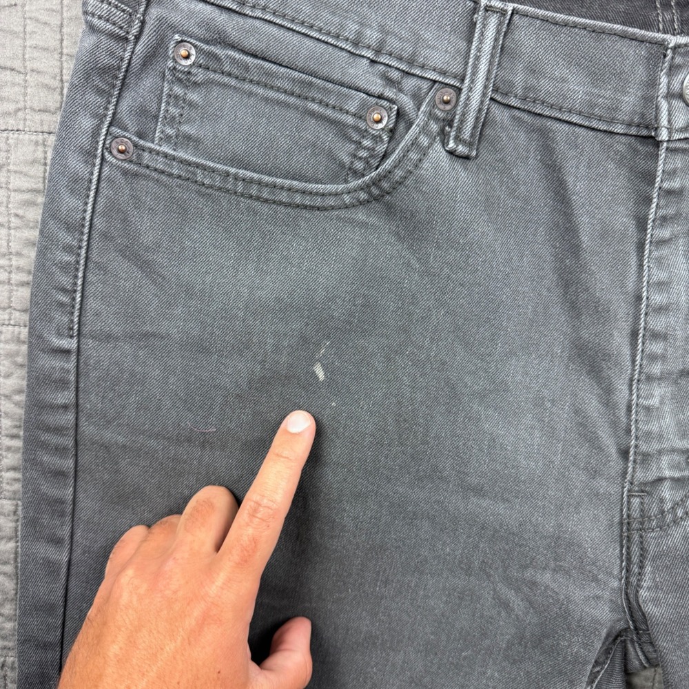 Levis 541 Athletic Taper Grey Jeans Mens 38x30 (38x29) Stretch Denim Pants - Picture 3 of 13